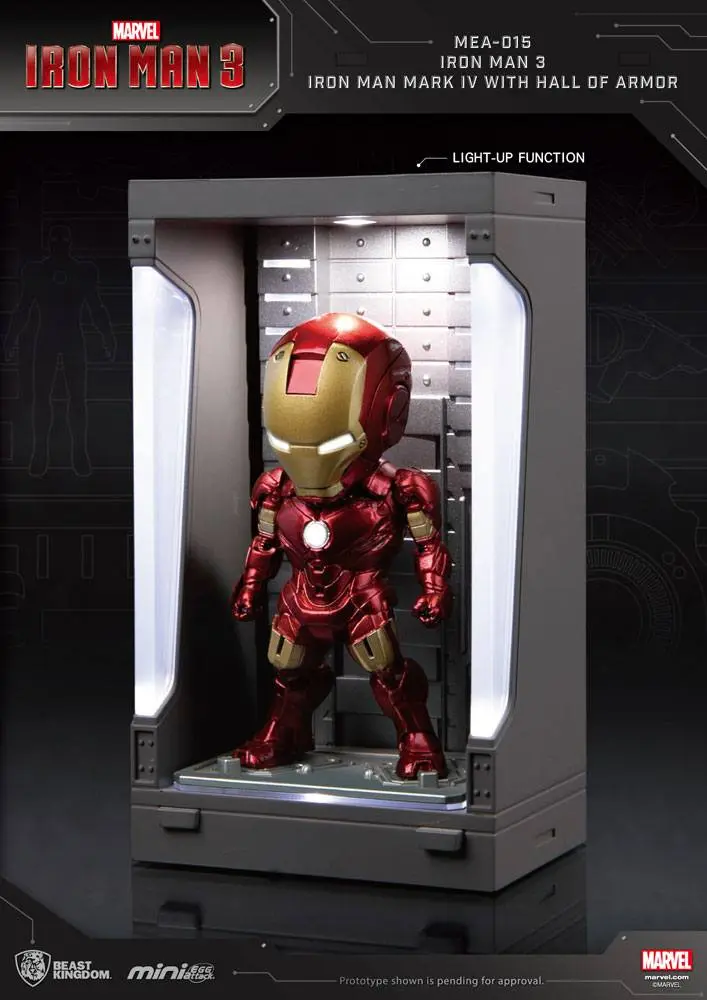 Iron Man 3 Mini Egg Attack Action Figure Hall of Armor Iron Man Mark IV 8 cm product photo