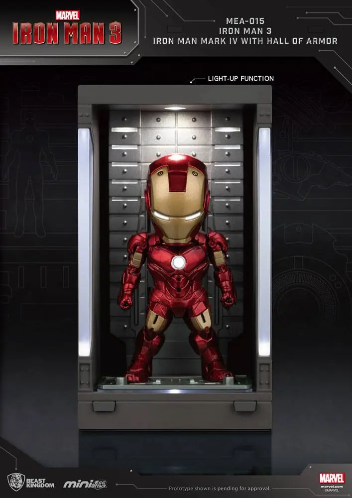 Iron Man 3 Mini Egg Attack Action Figure Hall of Armor Iron Man Mark IV 8 cm product photo