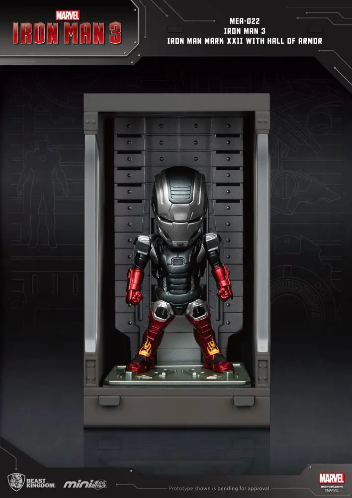 Iron Man 3 Mini Egg Attack Action Figure Hall of Armor Iron Man Mark XXII 8 cm product photo