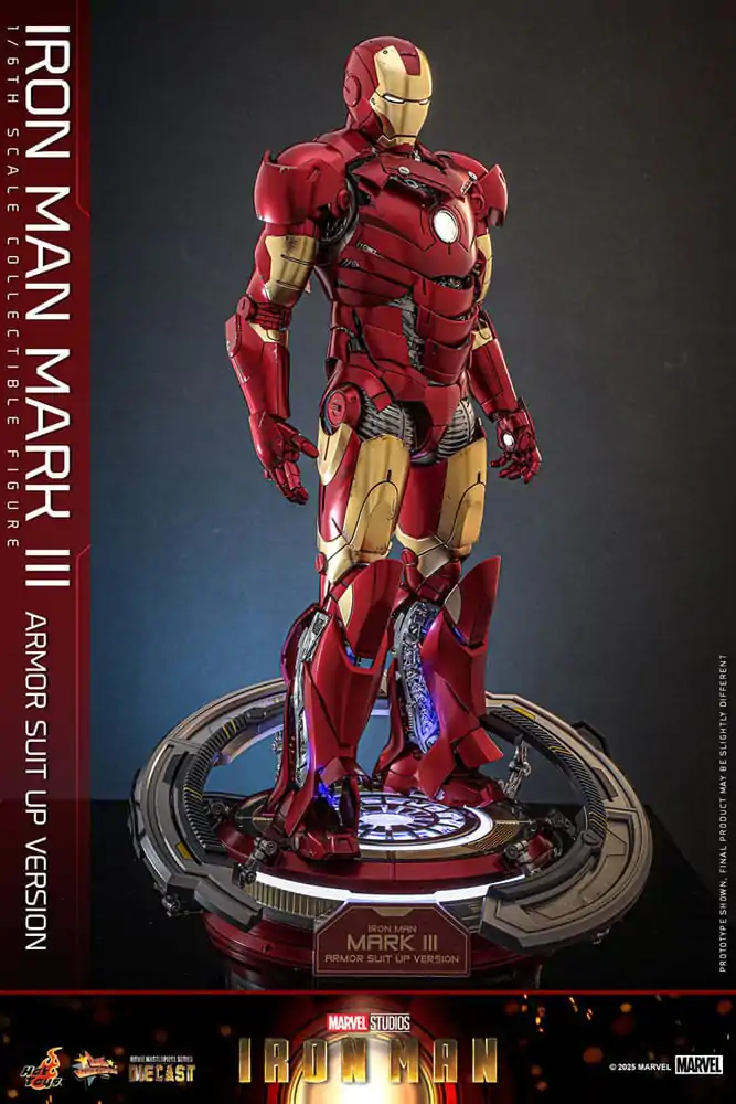 Iron Man Movie Masterpiece Diecast Action Figure 1/6 Iron Man Mark III (Armor Suit Up Version) 32 cm product photo