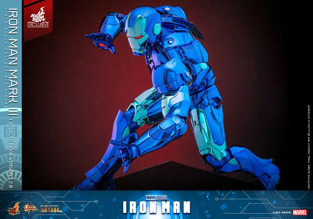 Iron Man Movie Masterpiece Diecast Action Figure 1/6 Iron Man Mark III (Stealth Mode Ver.) 2.0 Hot Toys Exclusive 33 cm product photo