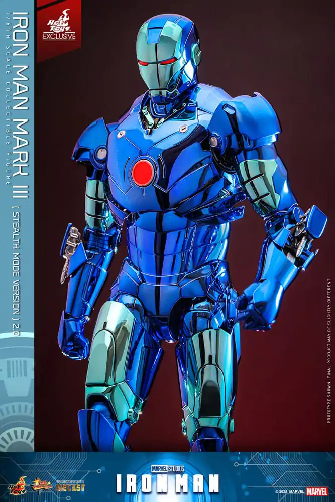 Iron Man Movie Masterpiece Diecast Action Figure 1/6 Iron Man Mark III (Stealth Mode Ver.) 2.0 Hot Toys Exclusive 33 cm product photo