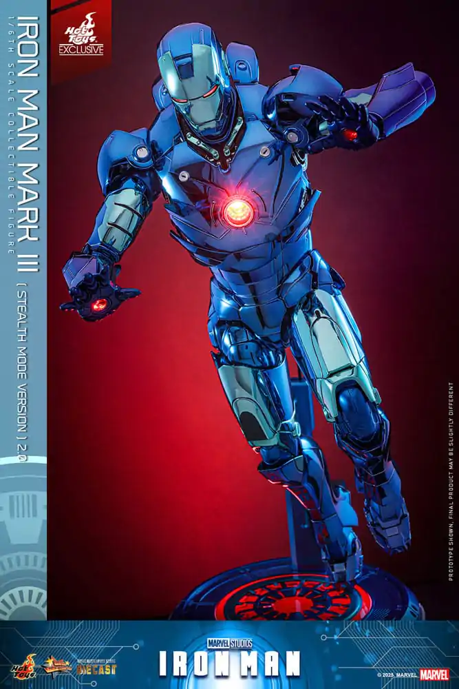 Iron Man Movie Masterpiece Diecast Action Figure 1/6 Iron Man Mark III (Stealth Mode Ver.) 2.0 Hot Toys Exclusive 33 cm product photo