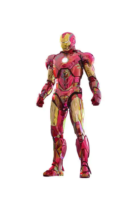 Iron Man Movie Masterpiece Diecast Action Figure 1/6 Iron Man Mark VI (Fractal Armor) Hot Toys Exclusive 33 cm product photo