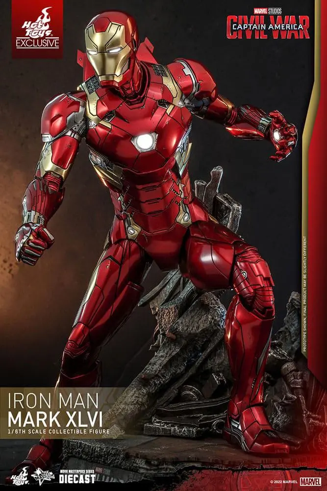 Iron Man Movie Masterpiece Diecast Action Figure 1/6 Iron Man Mark XLVI 32 cm product photo