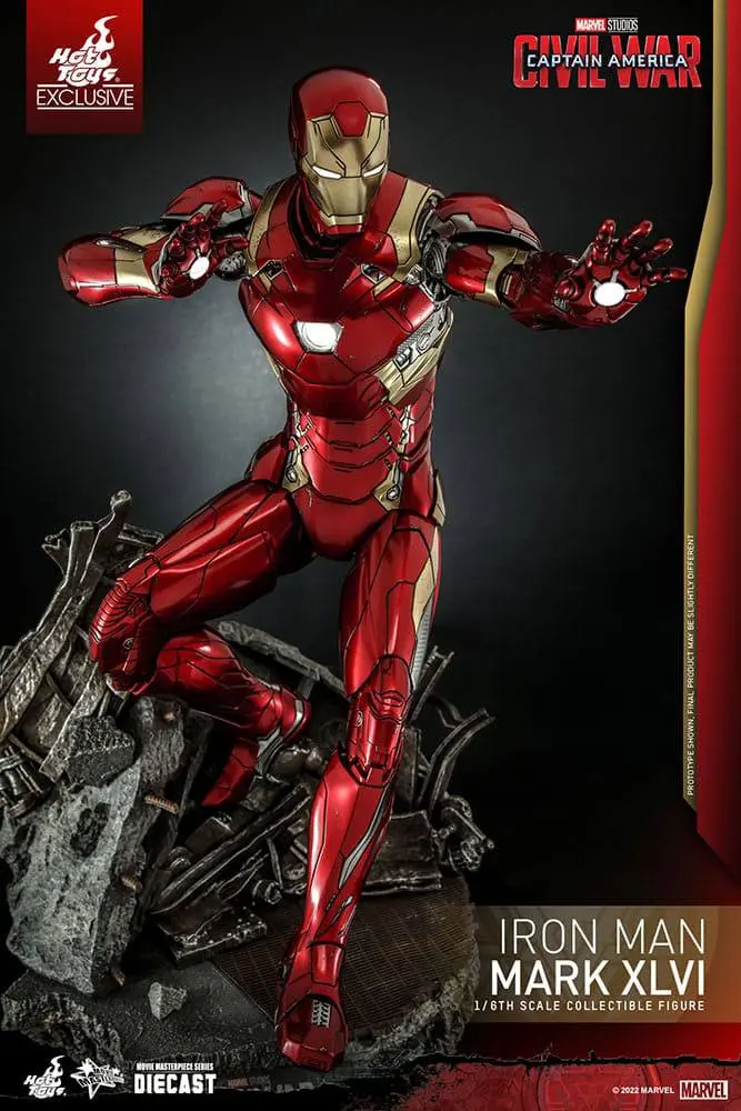 Iron Man Movie Masterpiece Diecast Action Figure 1/6 Iron Man Mark XLVI 32 cm product photo