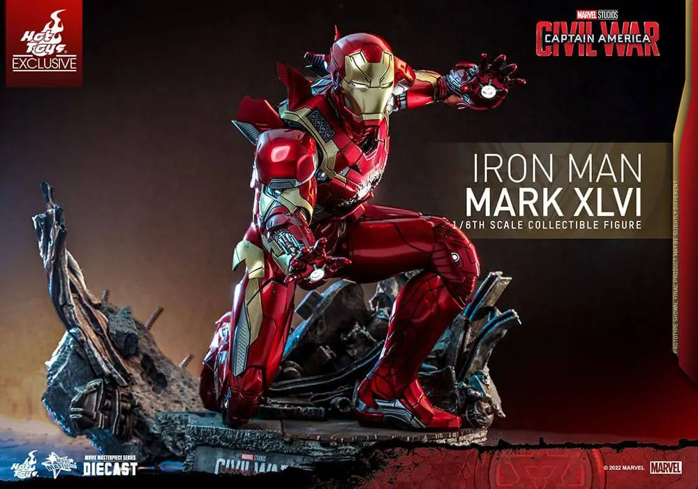 Iron Man Movie Masterpiece Diecast Action Figure 1/6 Iron Man Mark XLVI 32 cm product photo