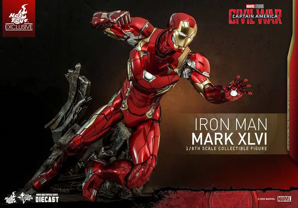 Iron Man Movie Masterpiece Diecast Action Figure 1/6 Iron Man Mark XLVI 32 cm product photo