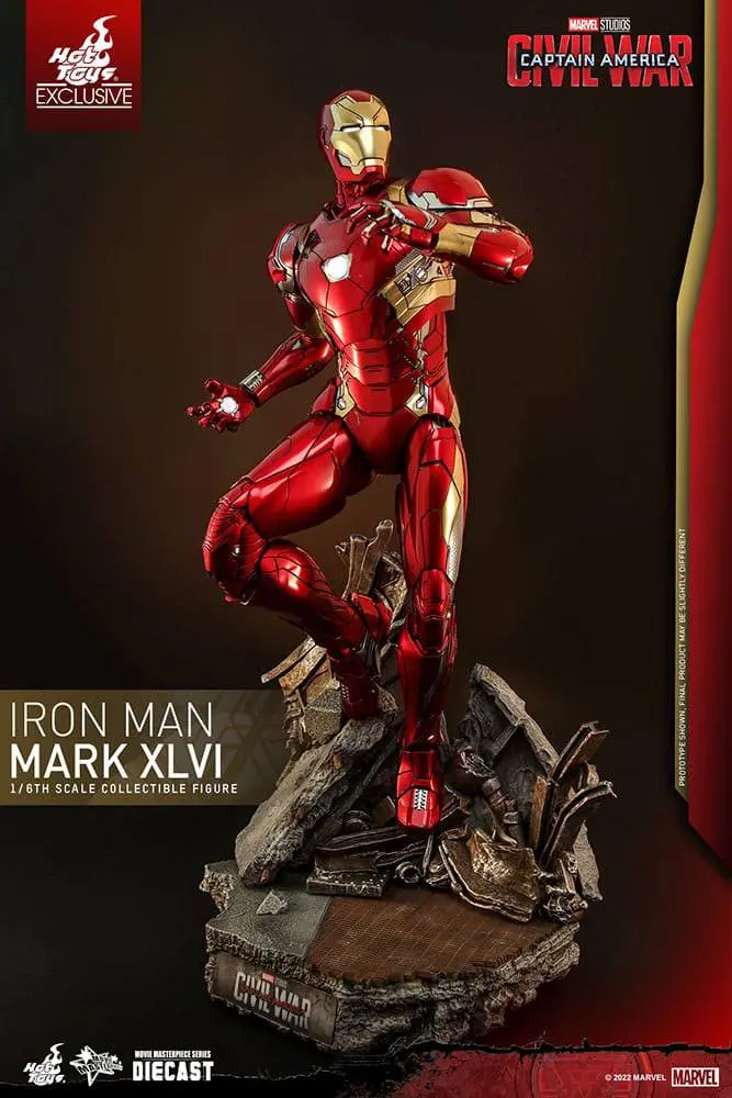 Iron Man Movie Masterpiece Diecast Action Figure 1/6 Iron Man Mark XLVI 32 cm product photo