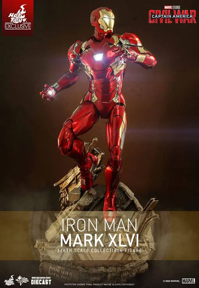 Iron Man Movie Masterpiece Diecast Action Figure 1/6 Iron Man Mark XLVI 32 cm product photo