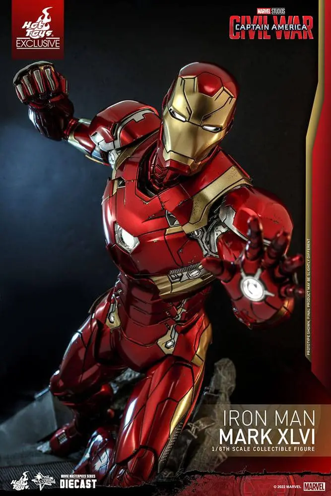 Iron Man Movie Masterpiece Diecast Action Figure 1/6 Iron Man Mark XLVI 32 cm product photo