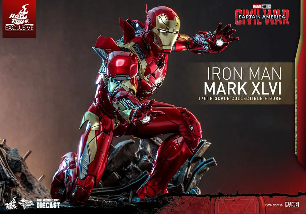 Iron Man Movie Masterpiece Diecast Action Figure 1/6 Iron Man Mark XLVI 32 cm product photo