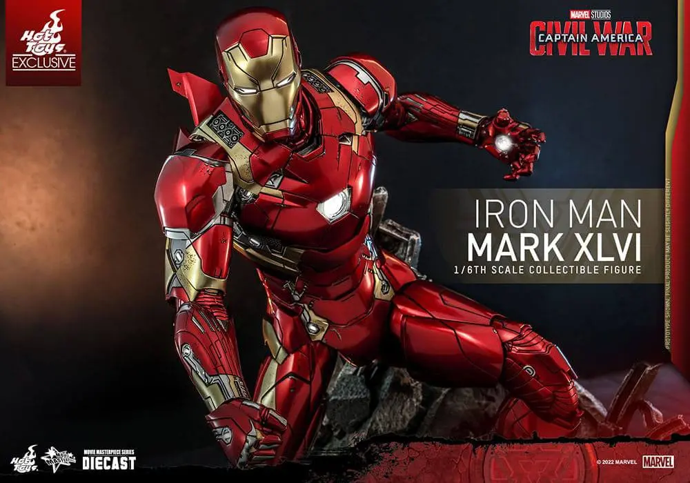 Iron Man Movie Masterpiece Diecast Action Figure 1/6 Iron Man Mark XLVI 32 cm product photo