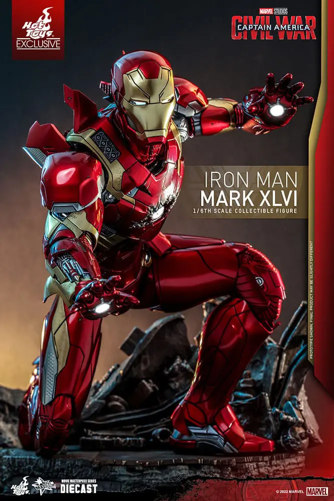 Iron Man Movie Masterpiece Diecast Action Figure 1/6 Iron Man Mark XLVI 32 cm product photo