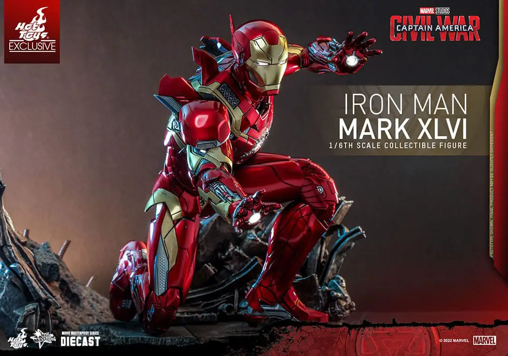 Iron Man Movie Masterpiece Diecast Action Figure 1/6 Iron Man Mark XLVI 32 cm product photo