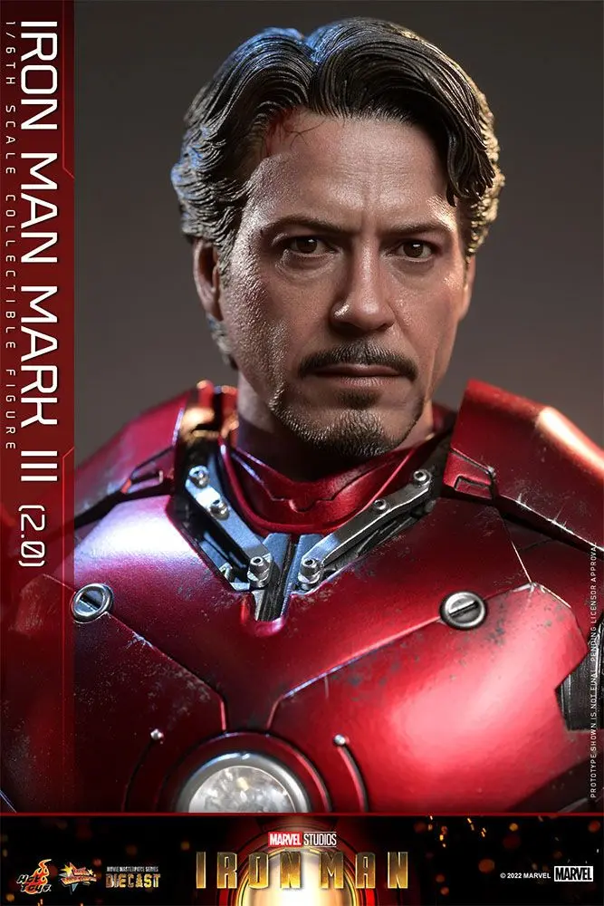 Iron Man Movie Masterpiece Series Diecast Action Figure 1/6 Iron Man Mark III (2.0) 32 cm product photo