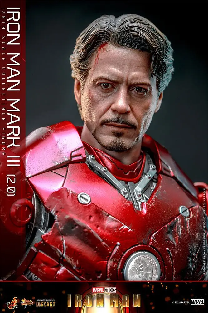 Iron Man Movie Masterpiece Series Diecast Action Figure 1/6 Iron Man Mark III (2.0) 32 cm product photo