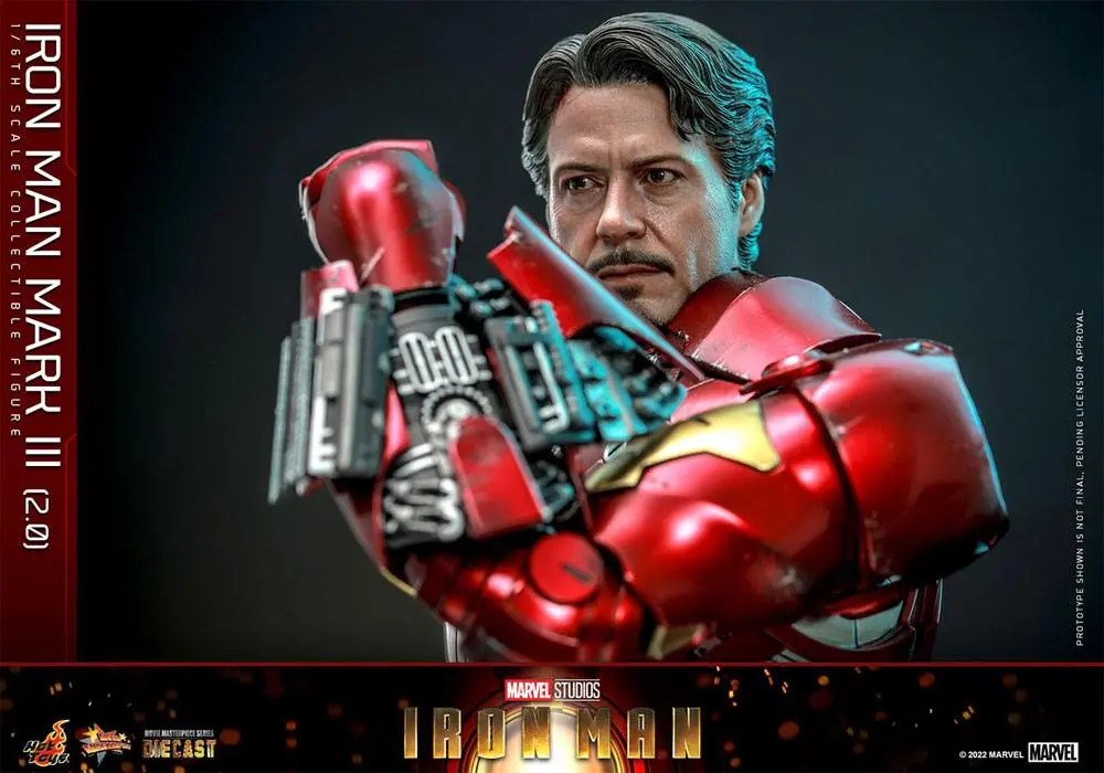 Iron Man Movie Masterpiece Series Diecast Action Figure 1/6 Iron Man Mark III (2.0) 32 cm product photo