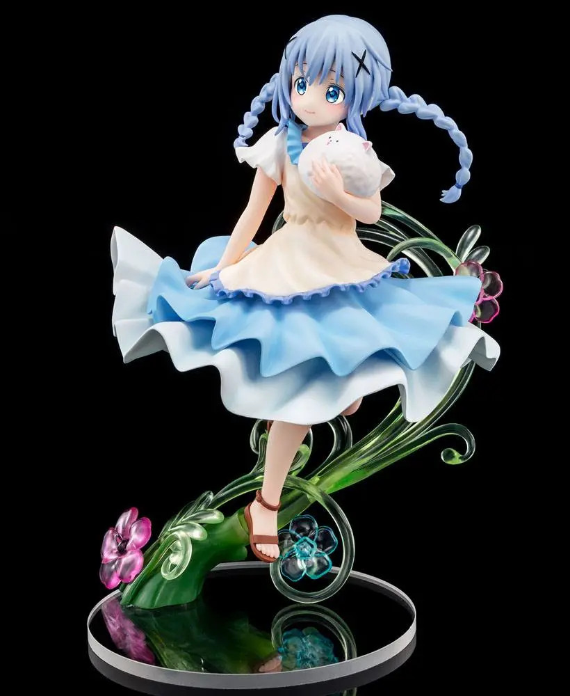 Is the Order a Rabbit? PVC Statue 1/7 Chino Summer Dress Ver. 21 cm product photo