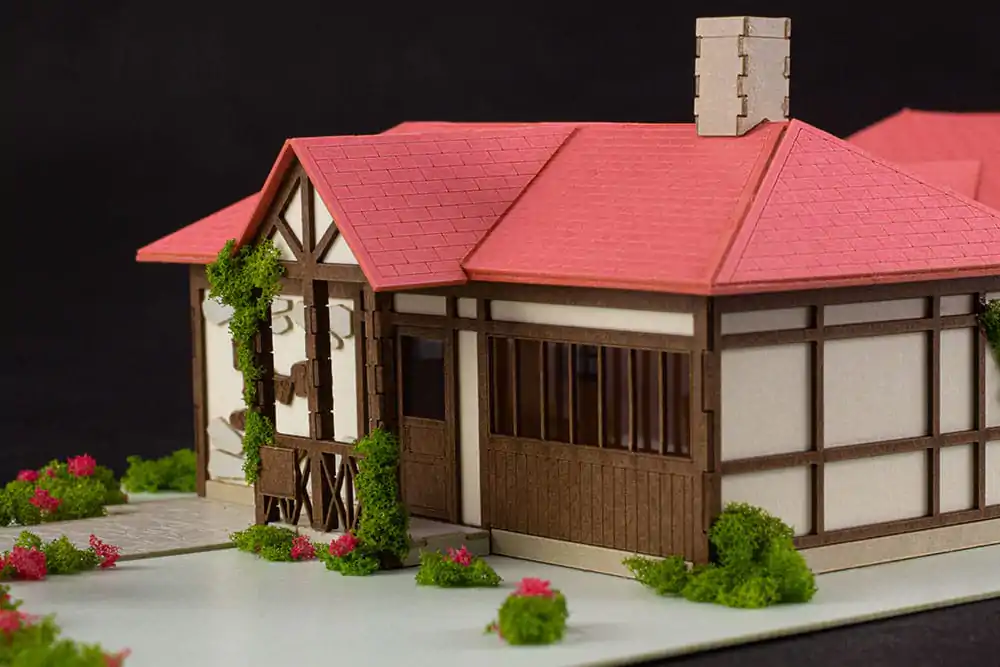 Is the order a rabbit?? Bloom 1/150 Paper Model Kit Anitecture Hot Bakery &amp; Cocoa's House 4 cm (re-run) product photo