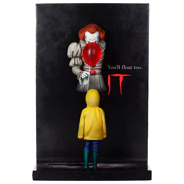 It 2017 Pennywise & Georgie Poster 3D figure 20 cm product photo