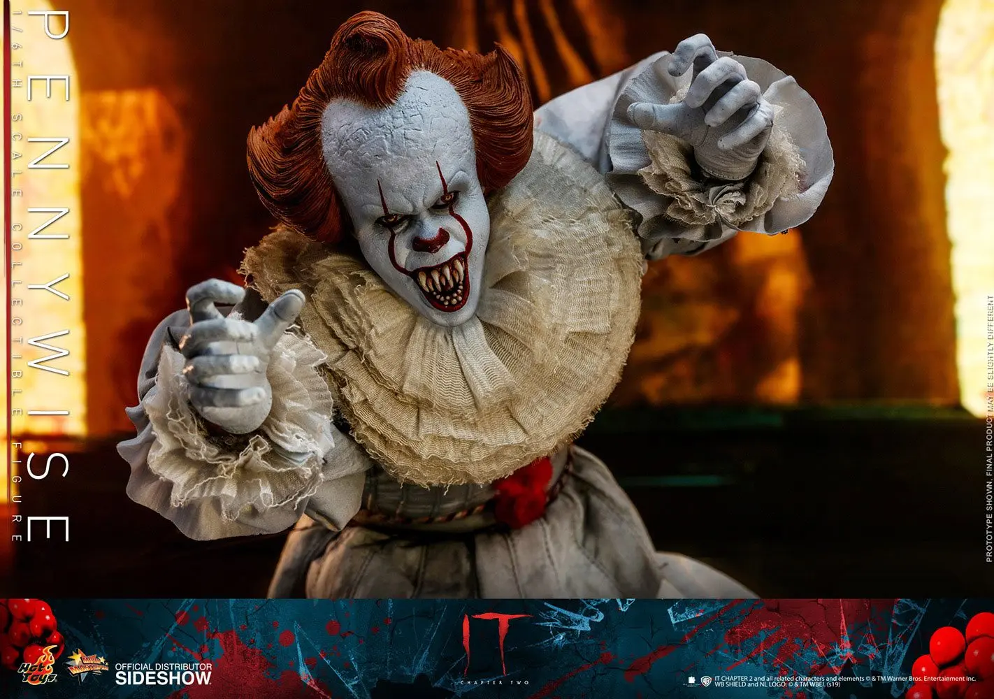 It Chapter Two Movie Masterpiece Action Figure 1/6 Pennywise 32 cm product photo
