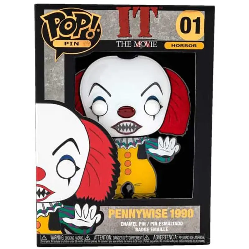 It Pennywise 1990 Large Enamel POP Pin 10cm product photo
