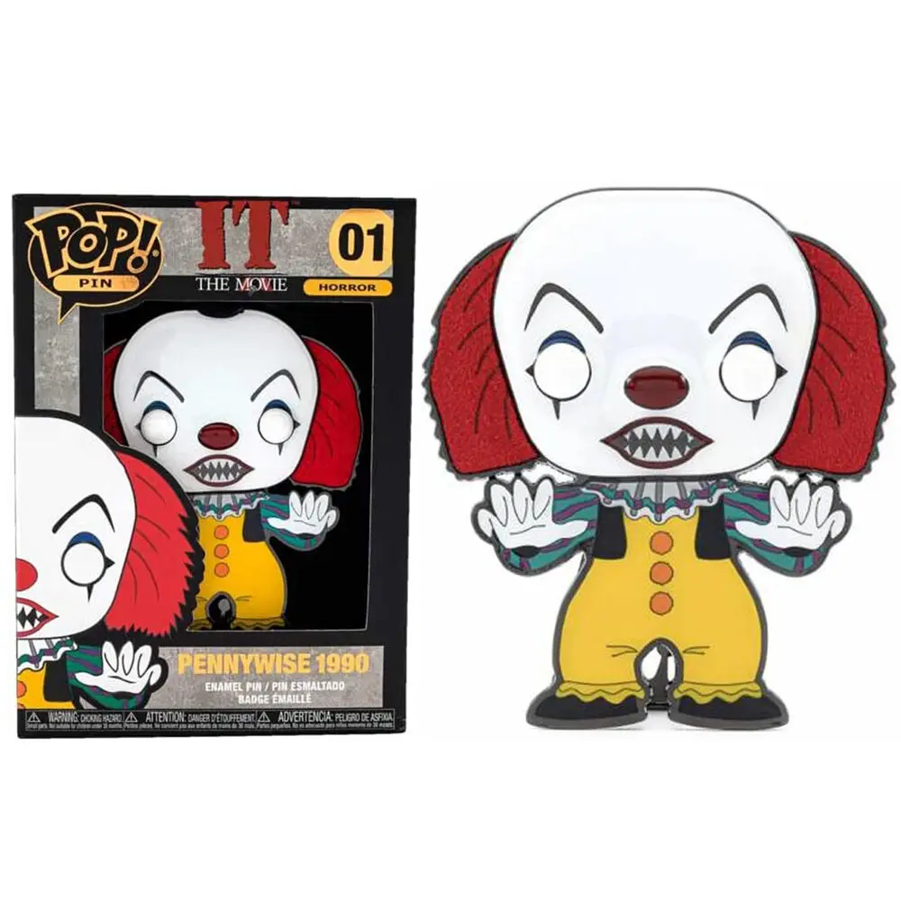 It Pennywise 1990 Large Enamel POP Pin 10cm product photo