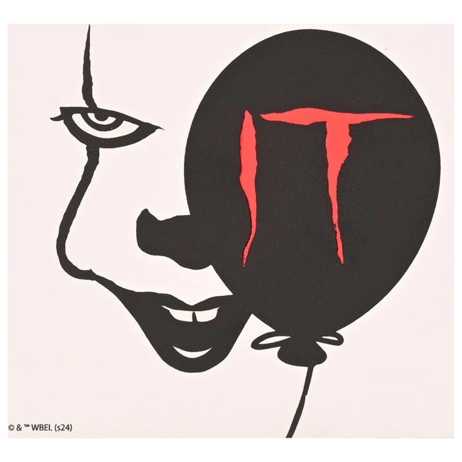 IT Pennywise & Balloon Ceramic Square Coaster product photo