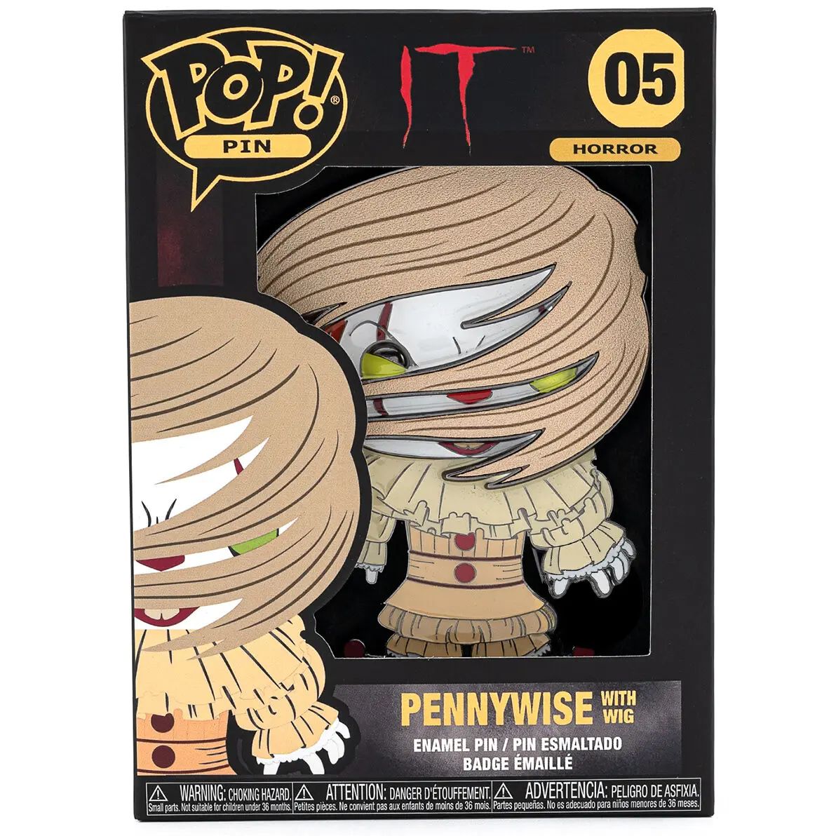 It Pennywise Large Enamel POP Pin 10cm product photo
