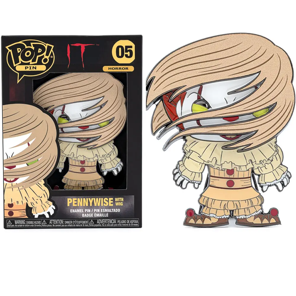 It Pennywise Large Enamel POP Pin 10cm product photo