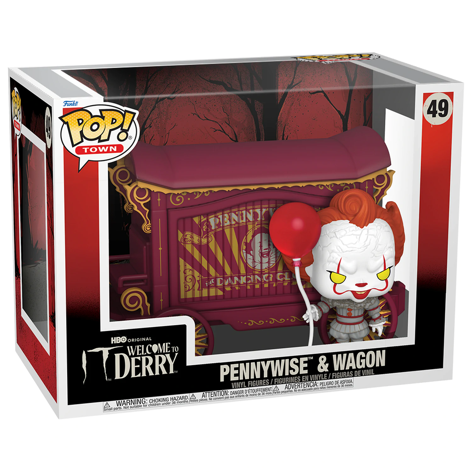 It-Welcome to Derry Funko POP! Town Vinyl Figure Pennywise & Wagon 9 cm product photo