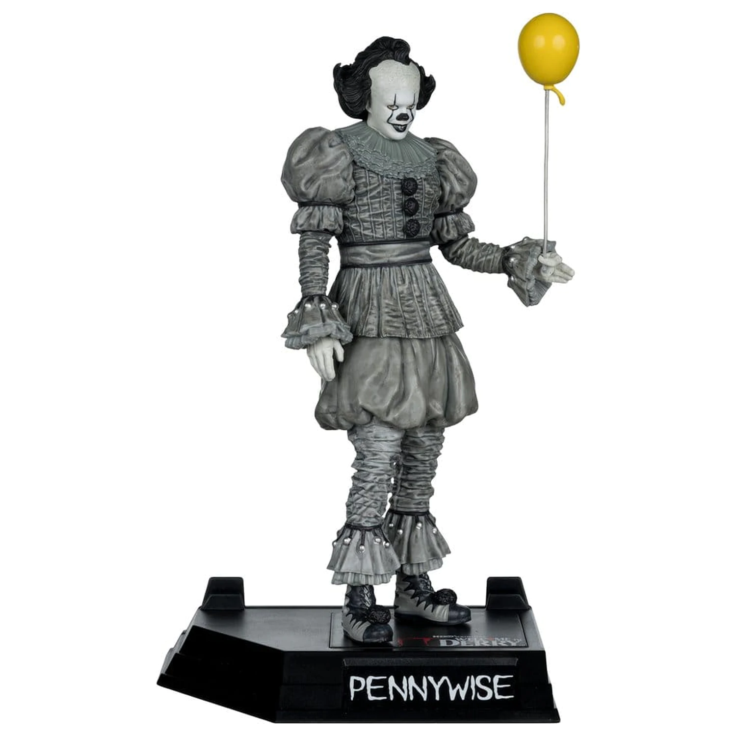 It Welcome to Derry Movie Maniacs Figure Pennywise (Black & White) 16 cm product photo