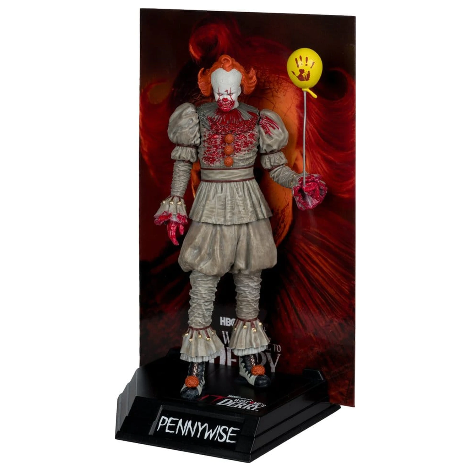 It Welcome to Derry Movie Maniacs Figure Pennywise (Bloody) 16 cm product photo