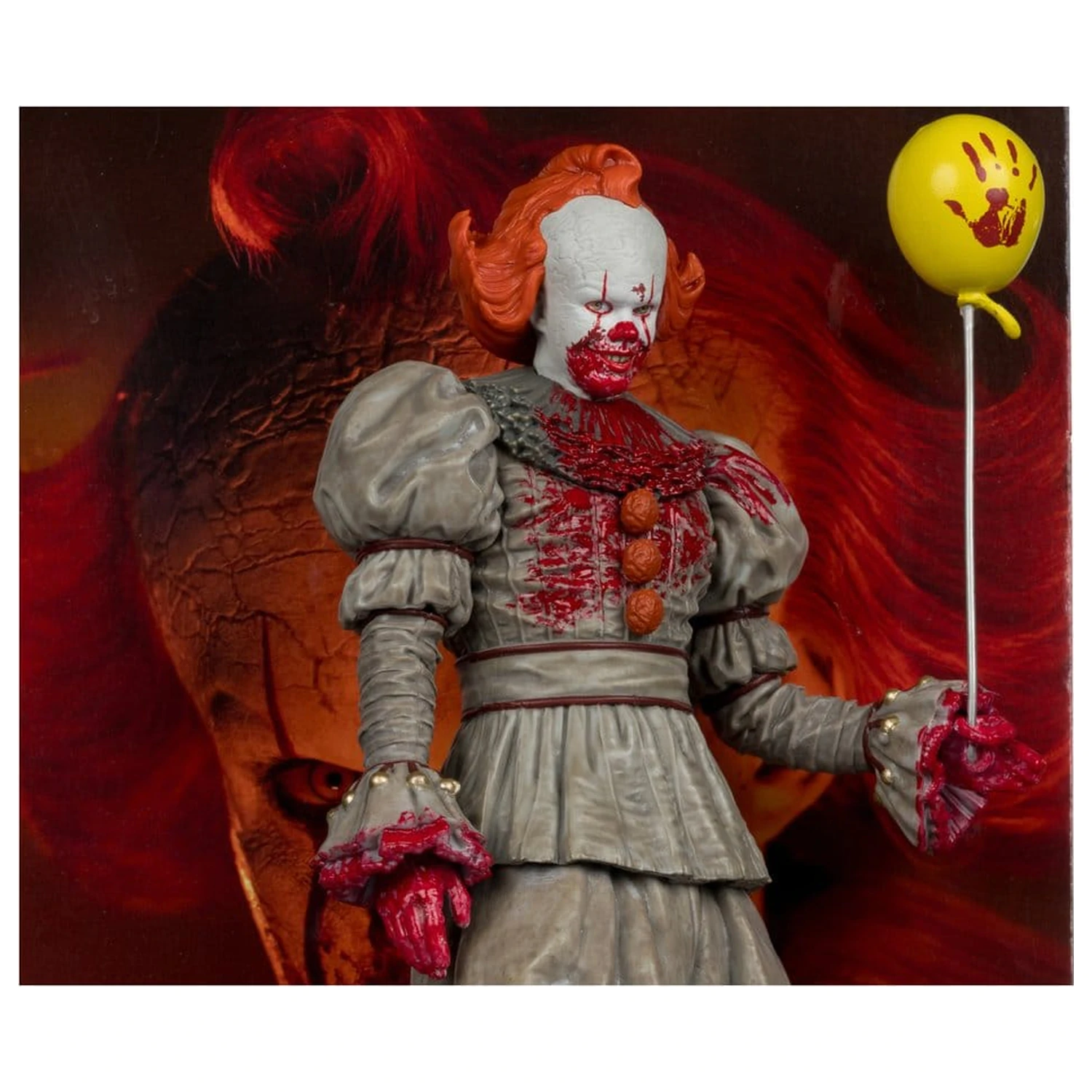 It Welcome to Derry Movie Maniacs Figure Pennywise (Bloody) 16 cm product photo
