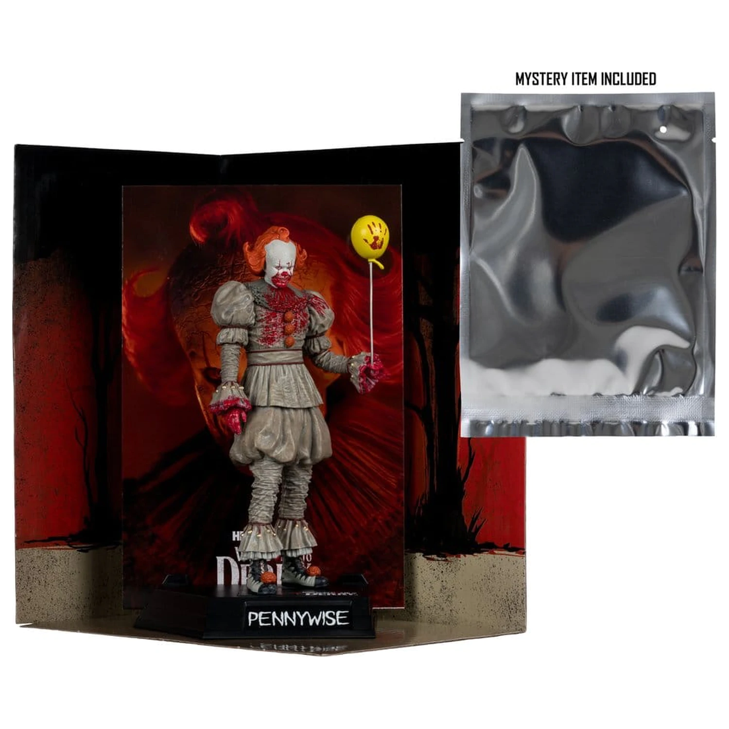 It Welcome to Derry Movie Maniacs Figure Pennywise (Bloody) 16 cm product photo
