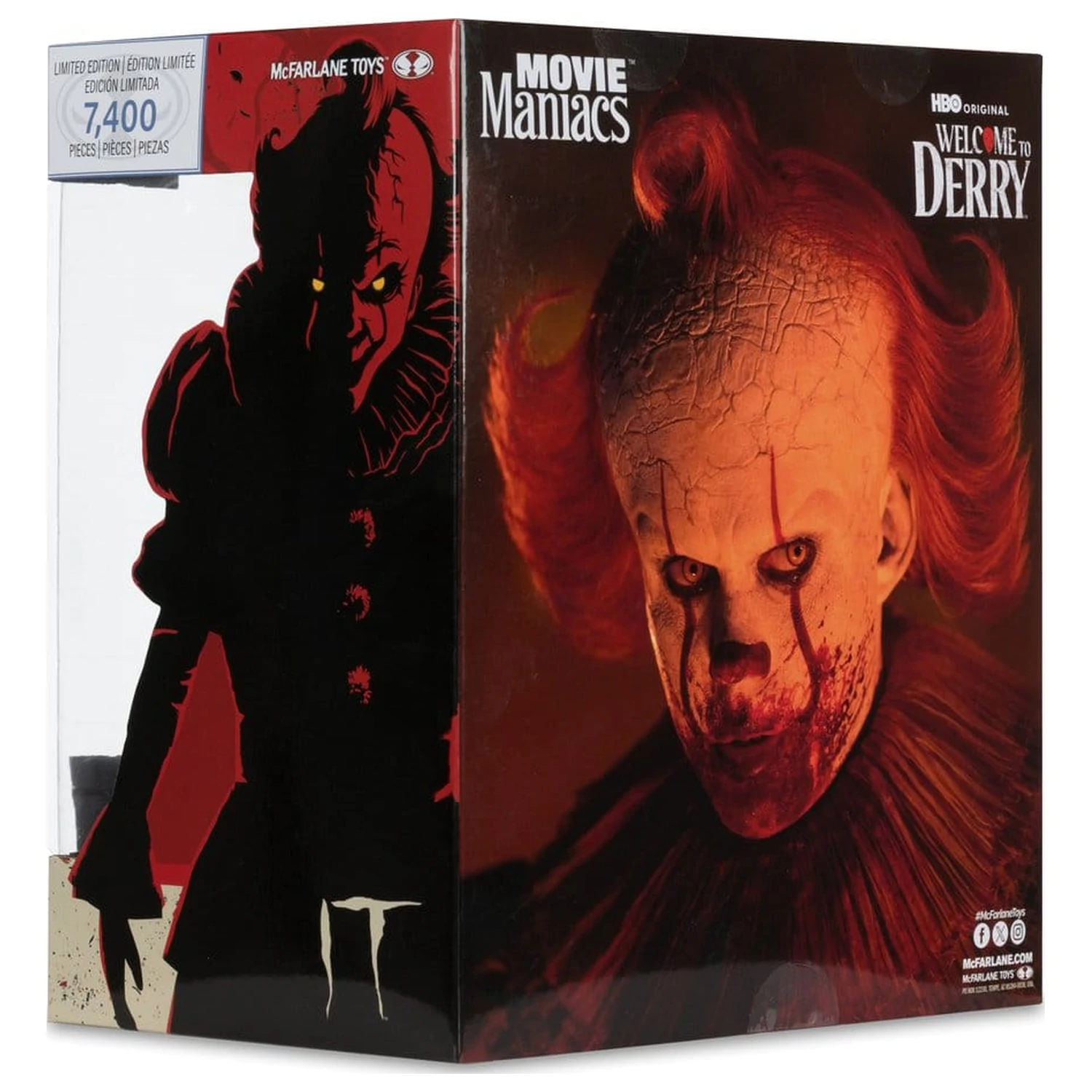 It Welcome to Derry Movie Maniacs Figure Pennywise (Bloody) 16 cm product photo