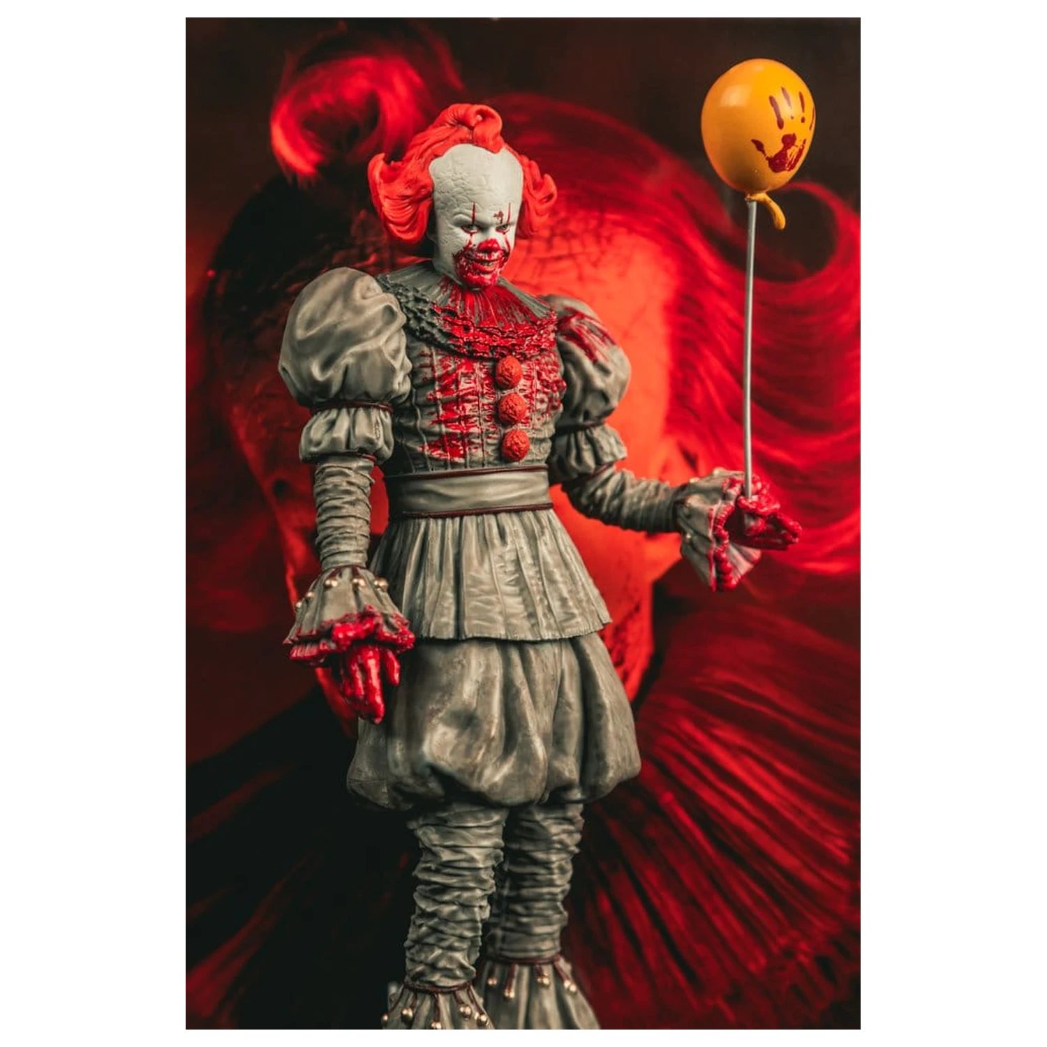 It Welcome to Derry Movie Maniacs Figure Pennywise (Bloody) 16 cm product photo