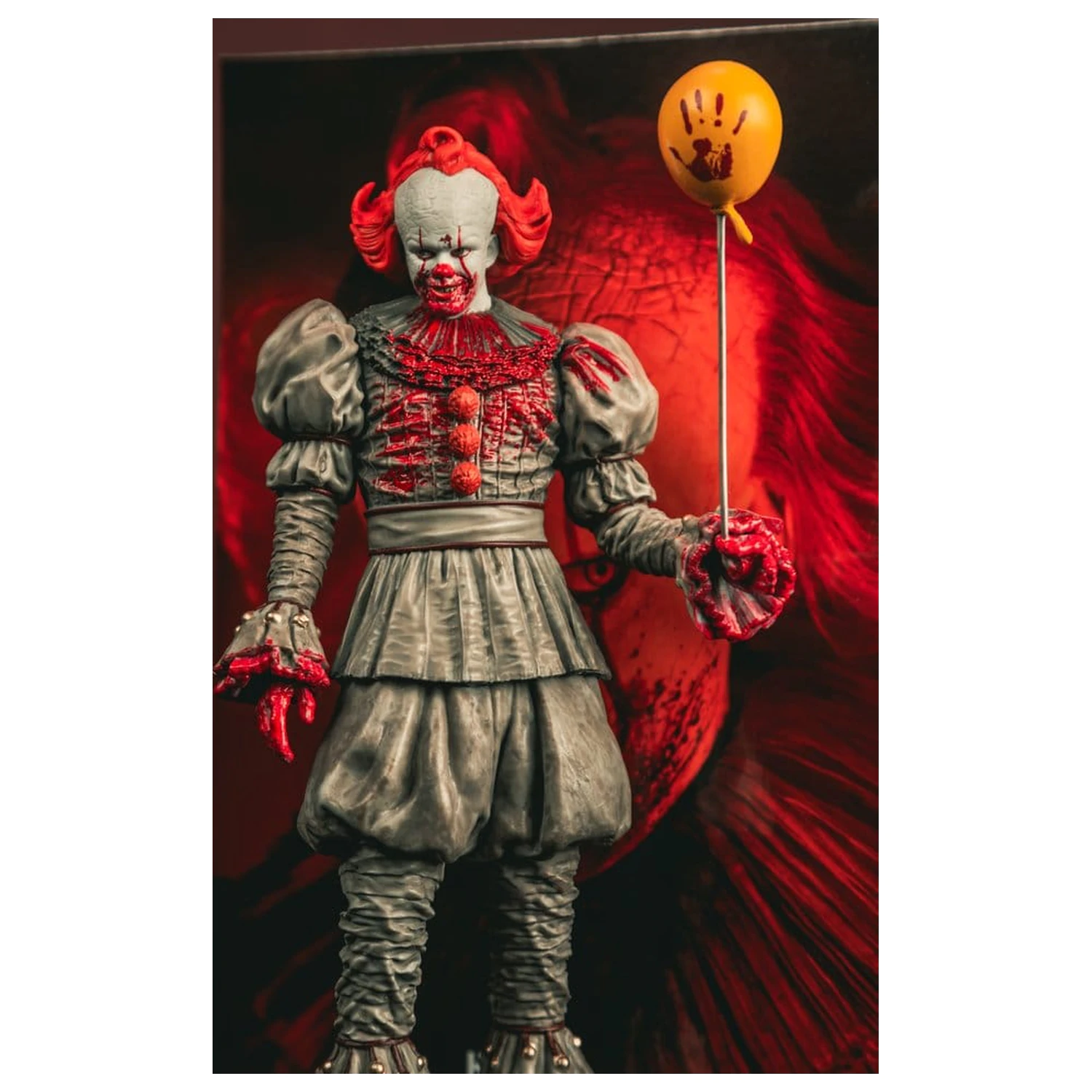It Welcome to Derry Movie Maniacs Figure Pennywise (Bloody) 16 cm product photo