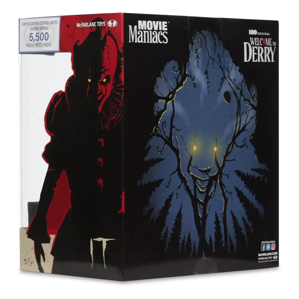 It: Welcome to Derry Movie Maniacs PVC Statue Pennywise (Gold Label) 16 cm product photo