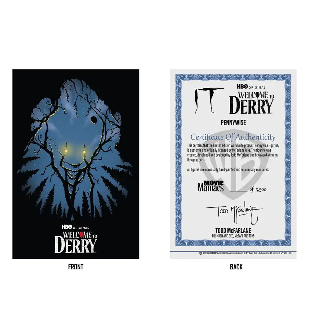 It: Welcome to Derry Movie Maniacs PVC Statue Pennywise (Gold Label) 16 cm product photo