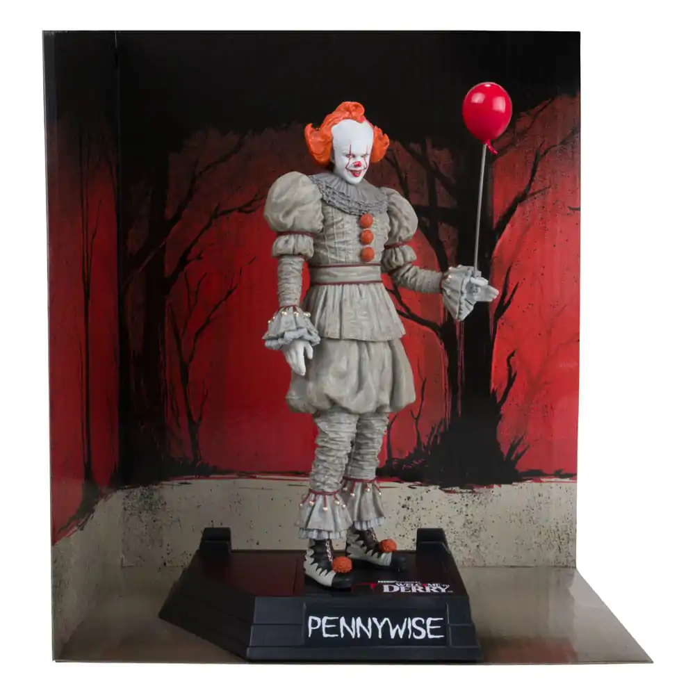 It: Welcome to Derry Movie Maniacs PVC Statue Pennywise (Gold Label) 16 cm product photo