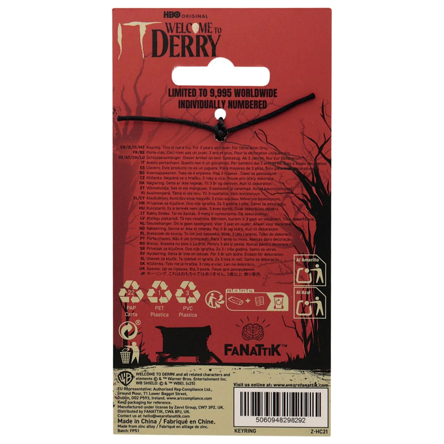 It Keychain Welcome to Derry The Losers Limited Edition           product photo