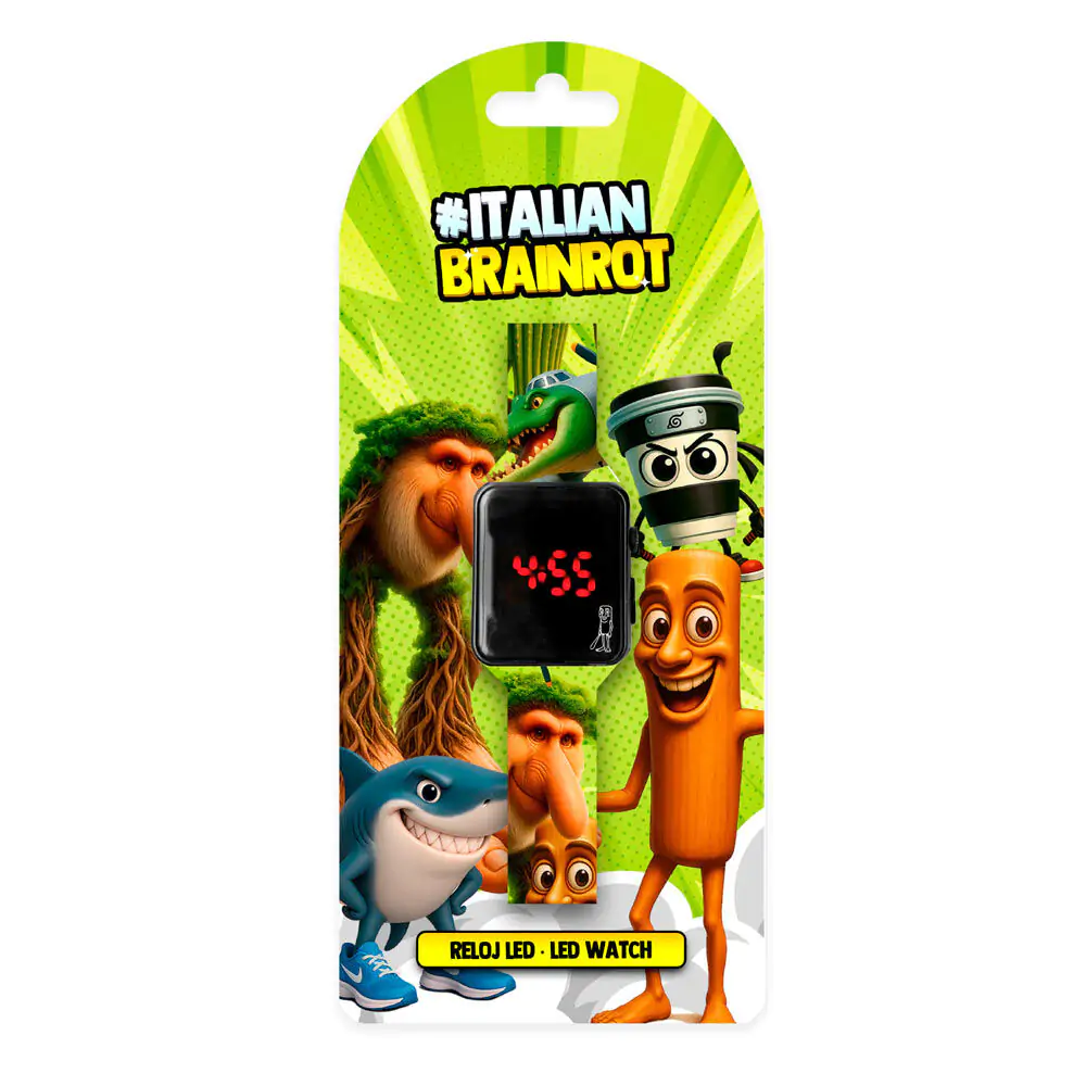 Italian Brainrot Digital LED watch product photo