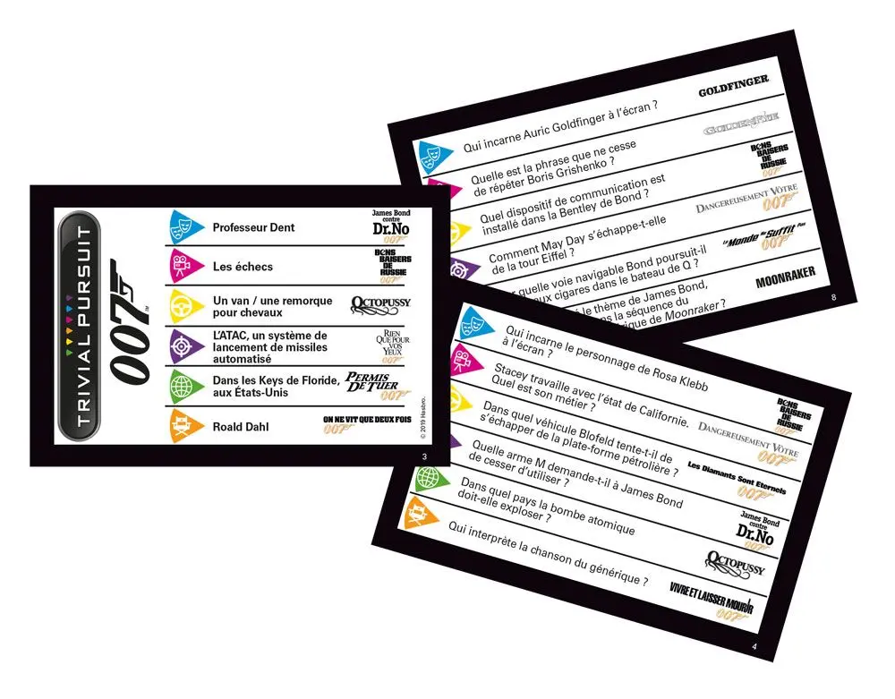 James Bond Card Game Trivial Pursuit Voyage *French Version* product photo