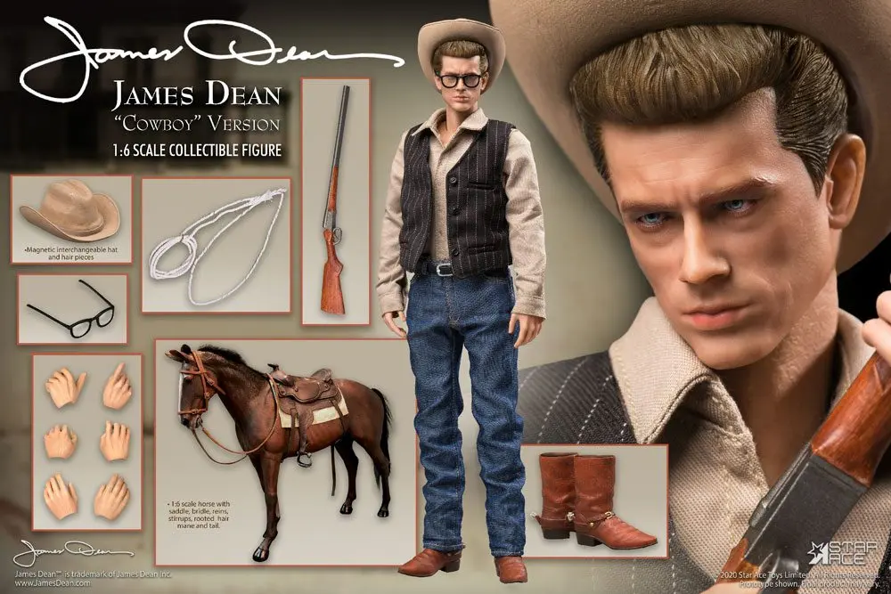 James Dean Action Figure 1/6 James Dean Cowboy Deluxe Ver. 30 cm product photo
