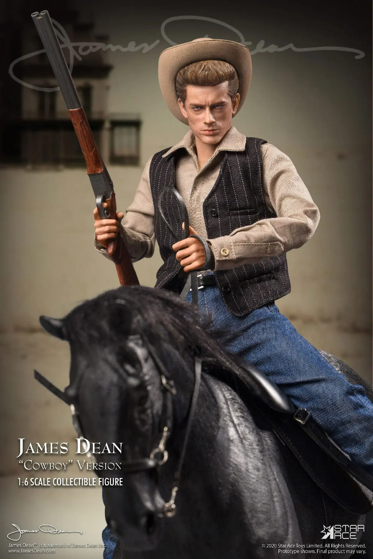 James Dean Action Figure 1/6 James Dean Cowboy Deluxe Ver. 30 cm product photo