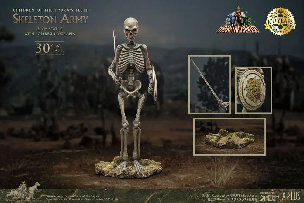 Jason and the Argonauts Gigantic Soft Vinyl Statue Ray Harryhausens Skeleton Army (Children of the Hydra's Teeth) 32 cm product photo