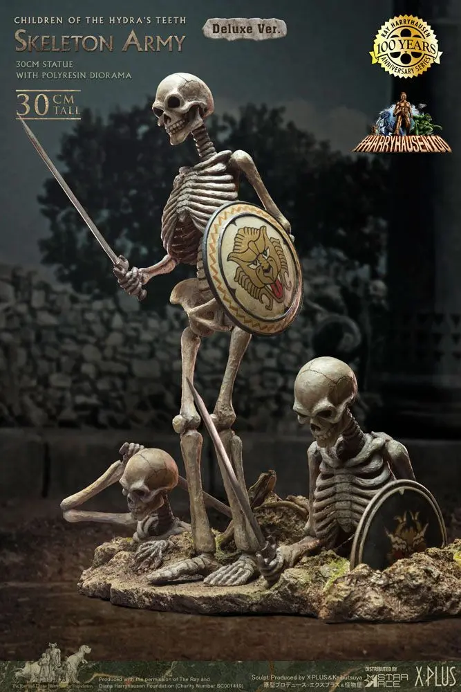 Jason and the Argonauts Gigantic Soft Vinyl Statue Ray Harryhausens Skeleton Army (Children of the Hydra's Teeth) Deluxe Ver. 32 cm product photo