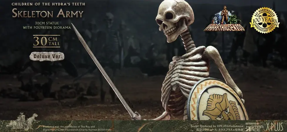 Jason and the Argonauts Gigantic Soft Vinyl Statue Ray Harryhausens Skeleton Army (Children of the Hydra's Teeth) Deluxe Ver. 32 cm product photo